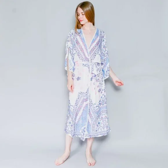IN BLOOM By Jonquil Floral Print Midi Robe NWT - Picture 6 of 6